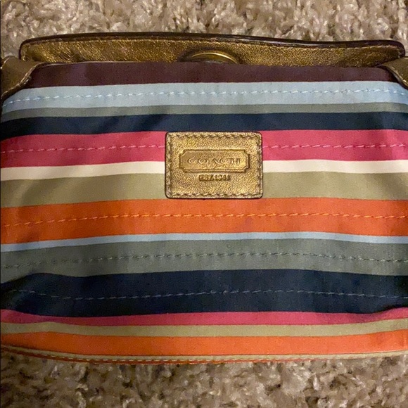 Coach Stripe Wristlet - Picture 2 of 6
